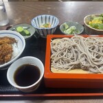 すかや     - 料理写真:ミニカツ丼もりそばセット