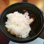 担担麺や 天秤 - 追い飯