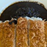 松のや - ロースカツ黒カレー、アップ