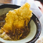 ヨコクラうどん - なめこおろしの残ったスープは極上の天つゆです