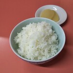 味の大王 - 小ライス、たくあんも旨い