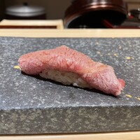 銀座 京都 鮨まつもと - 大トロのしゃぶしゃぶ