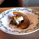 さじこよみ - 秋茄子と高野豆腐ミートソースのラザニア風 豆乳ホワイトソースとバジルソース