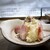 酒場 モンブラン - 料理写真:量は少なめですが、厚切りのベーコンが添えられ、ポテサラ自体も美味しい。♪