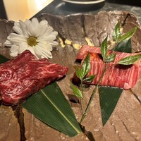 北新地焼肉 きらく - 和牛ハラミとサガリ