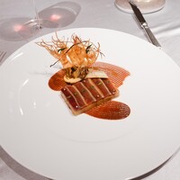 ASAHINA Gastronome - 七谷鴨胸肉、アーティショー、生ハムスモーク、長茄子、アーティショーのバリグールとそのクルスティアン