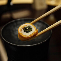 焼鳥 天赦 - 信玄鶏むね 高菜巻き