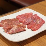 焼肉ダイニング たじまや庵 - 上ハラミと並赤身