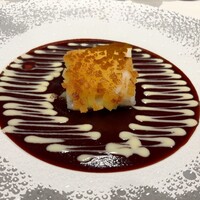 ソンブルイユ TOKYO - ③魚料理：天然真鯛のポワレとクルトン、ポテトのエクラゼ　赤ワインソース