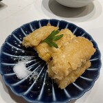 寿司とワイン オモテサンドリア - とうもろこしの天ぷら