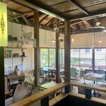 炭焼き ミンナミ食堂 - 2階がメインの客席♪
                                1階にはペット連れOKな1席があった。