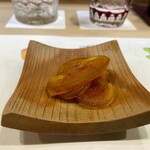 うを徳 - たっぷりのレア唐墨　大好物♡日本酒がすすみました　箸休めとの事。