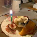 うを徳 - 店主のお心遣いが、めちゃめちゃ嬉しかったです（≧∇≦）　このアイスクリームもぶっ飛ぶくらい美味しいです♡