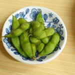 リッチなカレーの店 アサノ - 特別にサービスされた枝豆