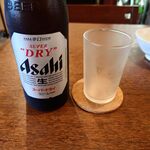 釜めし菜時記 さき亭 - 瓶ビールと冷え冷えグラス