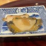 日本料理 一会 - アワビ　煮凝りのせ