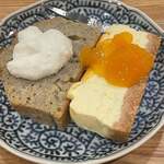 日本料理 一会 - バナナケーキ＆チーズケーキ（特別に試作品も頂きました♡） 