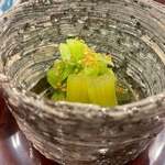 日本料理 一会 - きゅうり、蕗