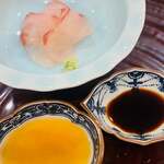 日本料理 一会 - 鯛のお造り