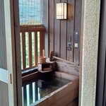 湯宿 季の庭 - お部屋の露天風呂(温泉)