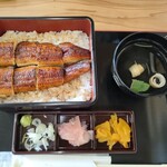 鰻の成瀬 松江田和山店 - 上うな重梅(骨が気になる方は一口サイズにカット)