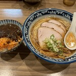 斗香庵 OJIMA - 中華蕎麦¥710 チャーシュー増し¥200 茶碗カツカレー¥220