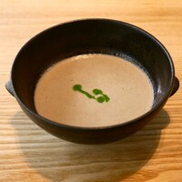 八ヶ岳 えさき - 『四万十川、天然鮎のすり流しスープ』