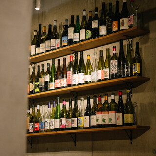 ナチュラルワインを常備100本ご準備