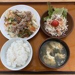 みぃたんラーメン - 野菜炒め定食