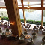 山茶花 - ２階から見た私の好きな「喫茶すみれ」