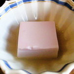山茶花 - 先付：紫芋のミルク豆腐