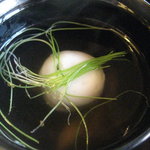 山茶花 - 吸物：スッポンと練り物？のお吸い物