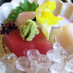 山茶花 - 造り：四種盛り