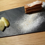 Point - クリスマスランチ　前菜　洋梨のライムマリネと、フォアグラのミルフィーユ