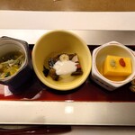 せんざん - 前菜三種盛り