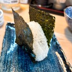 割烹 むら山 - 葉唐辛子のおにぎり