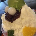 抹茶さろん ひとこと - みかんと抹茶寒天も〜