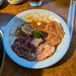 七輪 - C ホルモン5種盛り合わせ