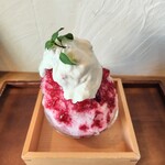 秋六 - ブルーベリーかき氷