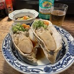 飯・酒場 コマメヤ - 北海道 仙鳳趾 生カキ700円×2