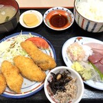 まるろ - 白身フライとお刺身セット