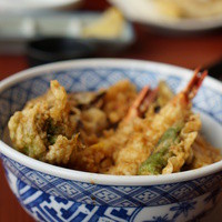 天ぷらふく西 禅と匠 - 海老と野菜の天丼