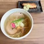麺処 春の風 - 塩らーめん　自家製チャーシュー　炙りチャーシュー