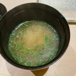 すし宮川 - 魚の出汁の味噌汁