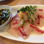 活魚料理 びんび家 - シマアジ刺身