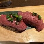 焼肉燦家 - 黒毛和牛の握り寿司