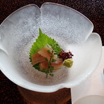 京亭 - お造り　活鮎洗い