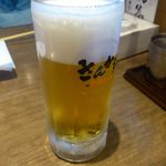 さんか亭 - 【2014年02月】カミサンは、生ビール（中ジョッキ）＠480円♪