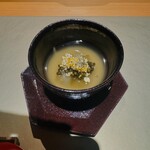 鮨shizuku 西天満 - ナスの茶碗蒸し