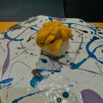 鮨shizuku 西天満 - アオリイカうにのせ